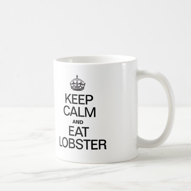 CANECA DE CAFÉ MANTENHA CALMA E COMA LOBSTER (Direita)