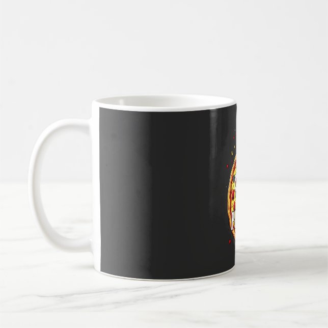 Caneca De Café Mantenha calma e coma pizza: Design perfeito para  (Esquerda)