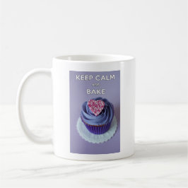 Caneca De Café Mantenha calma e Cupcakes Assares