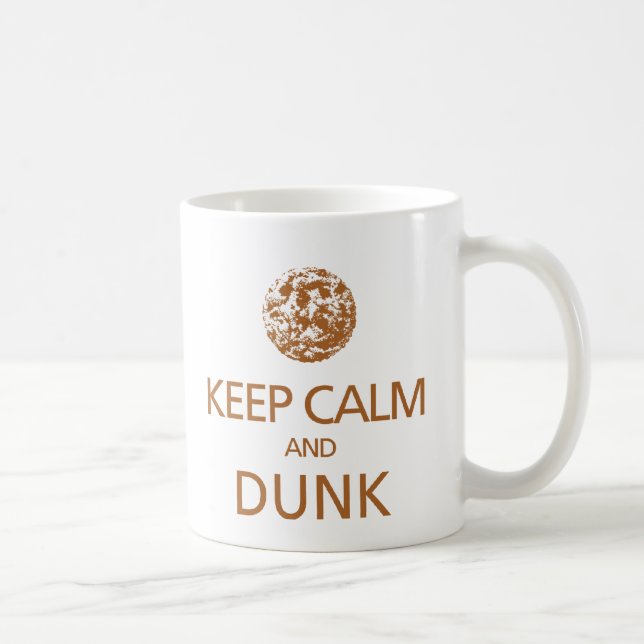 Caneca De Café Mantenha Calma e Dunk Mug (Direita)
