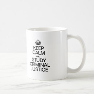 CANECA DE CAFÉ MANTENHA CALMA E ESTUDE JUSTIÇA PENAL