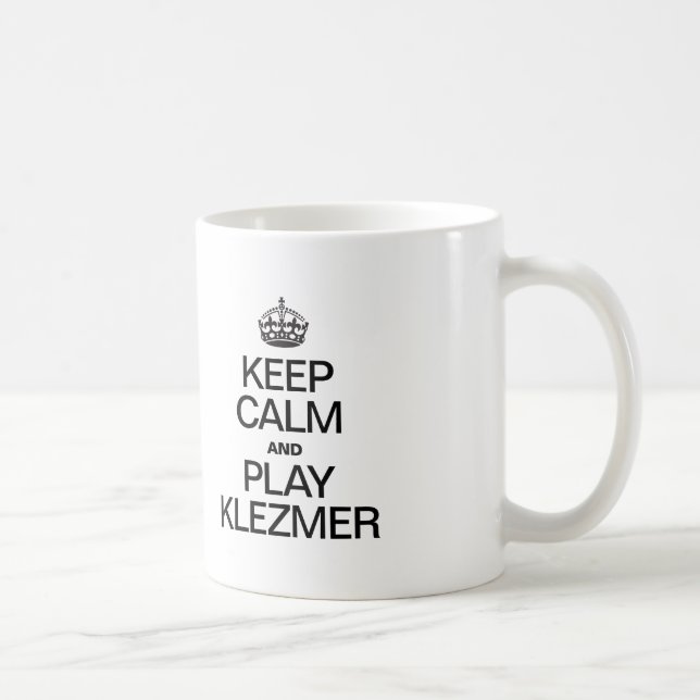 CANECA DE CAFÉ MANTENHA CALMA E TOQUE KLEZMER (Direita)
