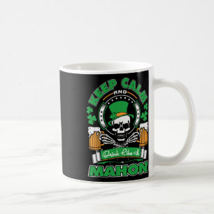 Caneca De Café Mantenha Calmo Beba Como Mahon Irlandês St Patrick