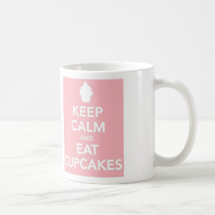 Caneca De Café Mantenha calmo e coma cupcakes