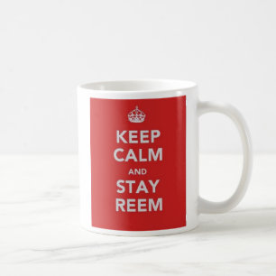 Caneca De Café Mantenha calmo e estada Reem