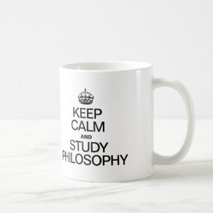 CANECA DE CAFÉ MANTENHA FILOSOFIA CALMA E DO ESTUDO