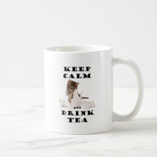 Caneca De Café mantenha gatinho calmo e da bebida do chá