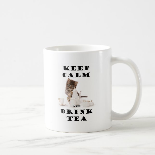 Caneca De Café mantenha gatinho calmo e da bebida do chá (Direita)