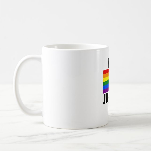 Caneca De Café Mantenha Jiu Jitsu Gay de Camisa LGBT Orgulho gay  (Esquerda)