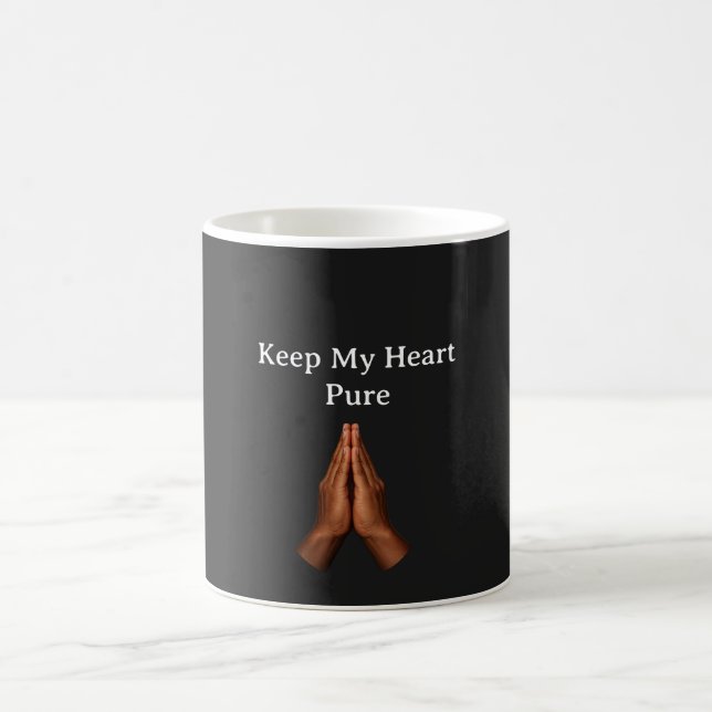 Caneca De Café Mantenha Meu Coração Puro (Centro)