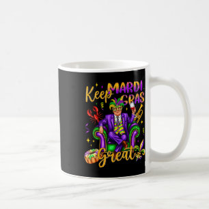Caneca De Café Mantenha o Carnaval de Excelente do Mardi Gras Eng