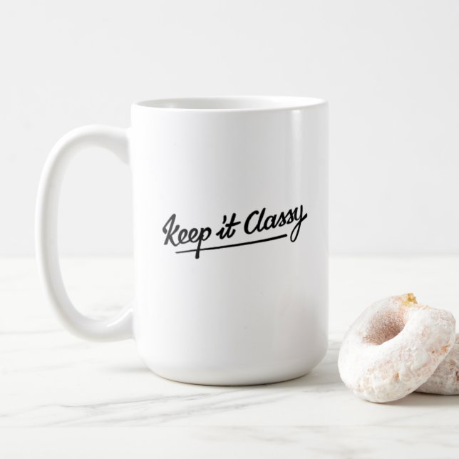 Caneca De Café Mantenha-O Clássico (Com Donut)