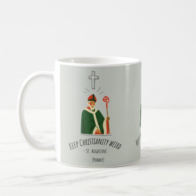 Caneca De Café Mantenha o cristianismo estranho. (Esquerda)