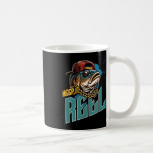 Caneca De Café Mantenha-o Reel Casual Engraçado Pescaria ao Ar Li