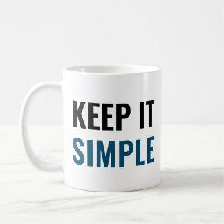 Caneca De Café Mantenha-o simples