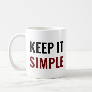 Caneca De Café Mantenha-o simples