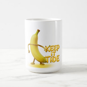 Caneca De Café Mantenha-o Tide – Tipografia Engraçada de Banana M