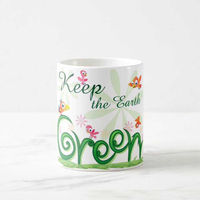 Caneca De Café Mantenha o verde da terra (Centro)