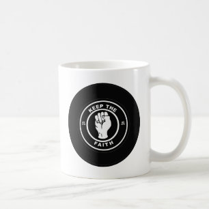 Caneca De Café Mantenha o vinil da fé 45rpm