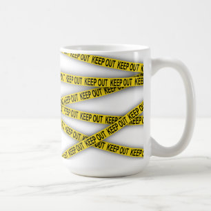 Caneca De Café Mantenha-se afastado não atravesse a fita da políc