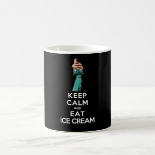 Caneca De Café mantenha-se calmo e coma sorvete