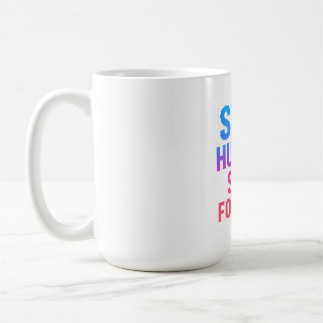 Caneca De Café Mantenha-se com fome, mantenha-se focado (Esquerda)