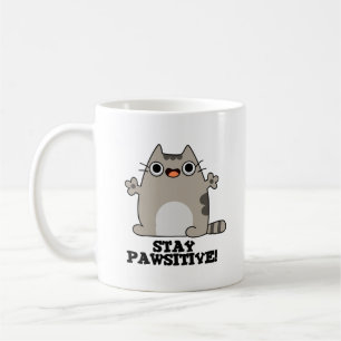 Caneca De Café Mantenha-se em jogo de gatos bonitos
