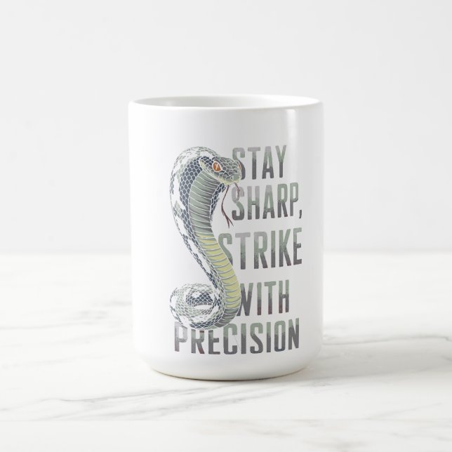 Caneca De Café Mantenha-se firme, atreva com o Precision - Design (Centro)