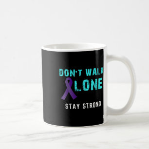 Caneca De Café Mantenha-Se Forte Na Prevenção Suicida De Fita De