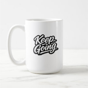 Caneca De Café Mantenha-se Minimal Citação de Rua   Moderno U