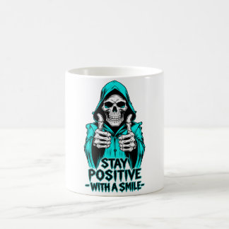 Caneca De Café Mantenha-se Positivo – Motivacional Inspirador 