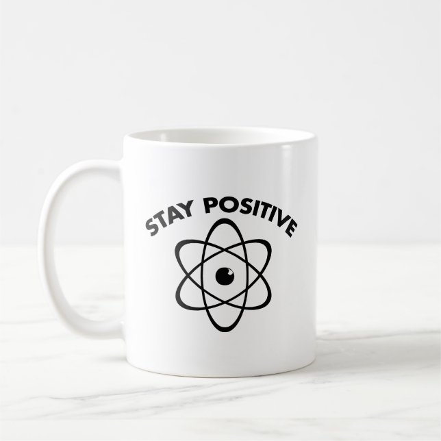 Caneca De Café Mantenha-Se Positivo No Café (Esquerda)