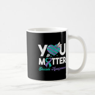 Caneca De Café Mantenha-Se Púrpura Consciência do Suicídio do Cor
