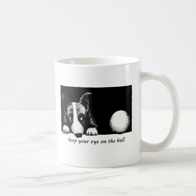 Caneca De Café Mantenha seu olho na bola (Direita)