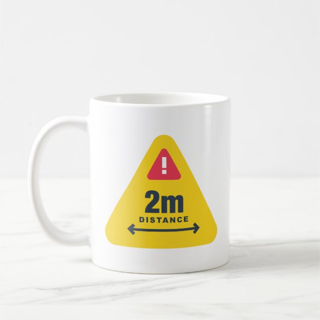 Caneca De Café Mantenha sua distância (Esquerda)