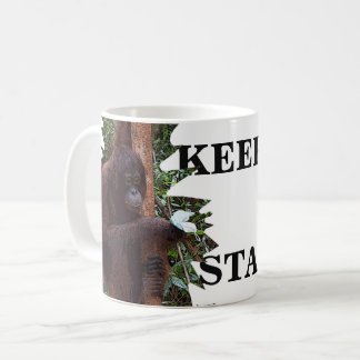 Caneca De Café Manter Calm Orangutan Wildlife