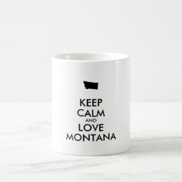 Caneca De Café MANTER CALMA E AMOR personalizáveis MONTANA
