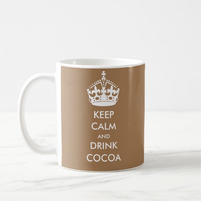 CANECA DE CAFÉ MANTER CALMA E BEBER COA (Esquerda)