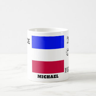 Caneca De Café Manter Calmo com Sinalizador França