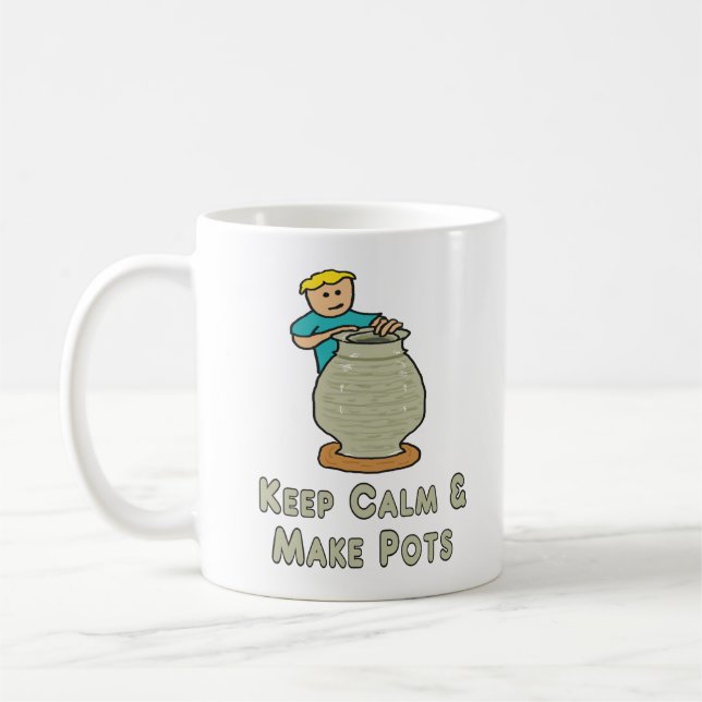 Caneca De Café Manter Potência Calma (Esquerda)