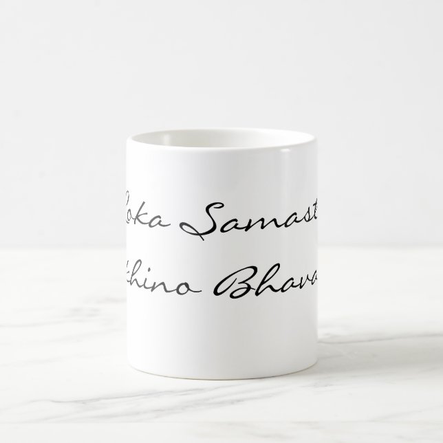 Caneca De Café Mantra für den Weltfrieden (Centro)
