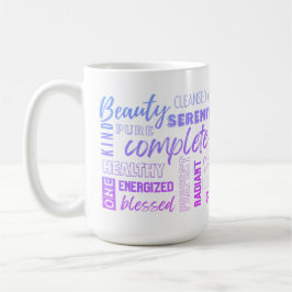 Caneca De Café Mantra I AM Inspirational High Vibe Words