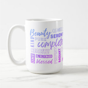 Caneca De Café Mantra I AM Inspirational High Vibe Words