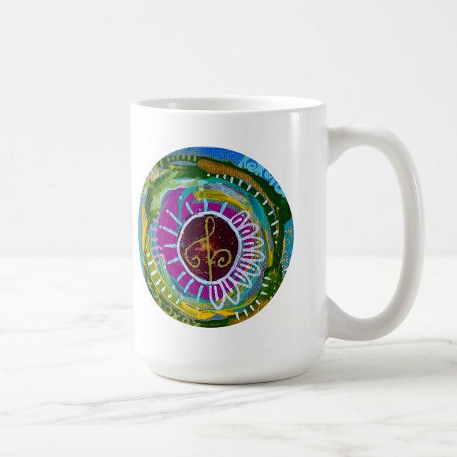Caneca De Café Mantra Mug com portal de oração - reforçado (Direita)