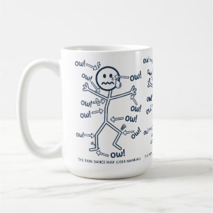 Caneca De Café Manual do Usuário do Mapa de Dança da Dor