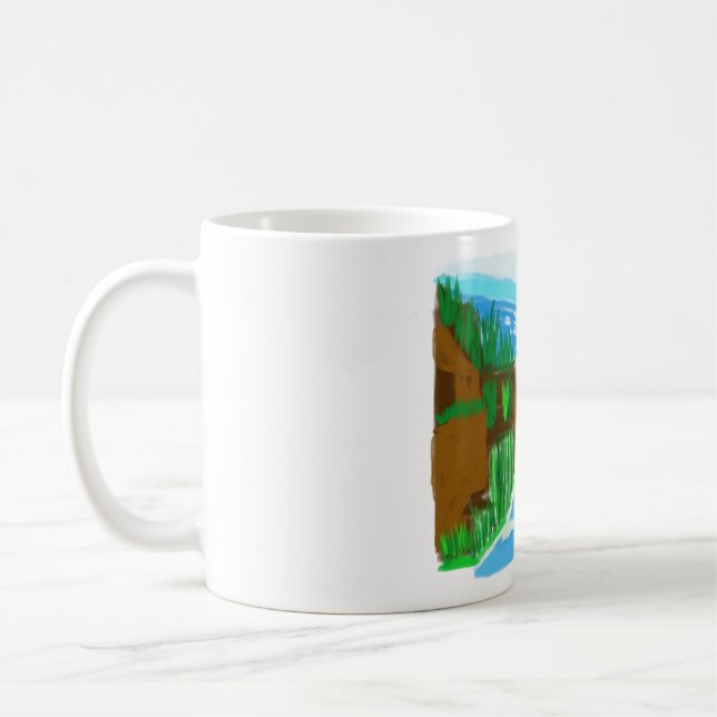 Caneca De Café Manuscrito em cascata (Esquerda)