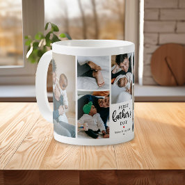 Caneca De Café Manutenção de Colagem de Fotos do Primeiro Dia de 