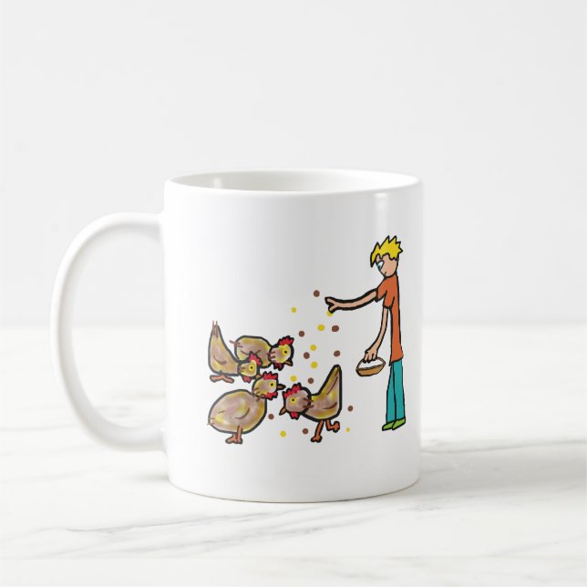Caneca De Café Manutenção de frango (Esquerda)