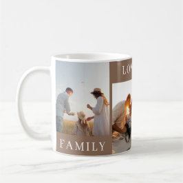 Caneca De Café Manutenção de Texto de Foto Personalizada da Famíl