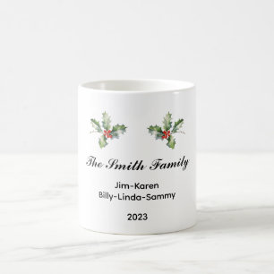 Caneca De Café Manutenção Personalizada de Natal Familiar